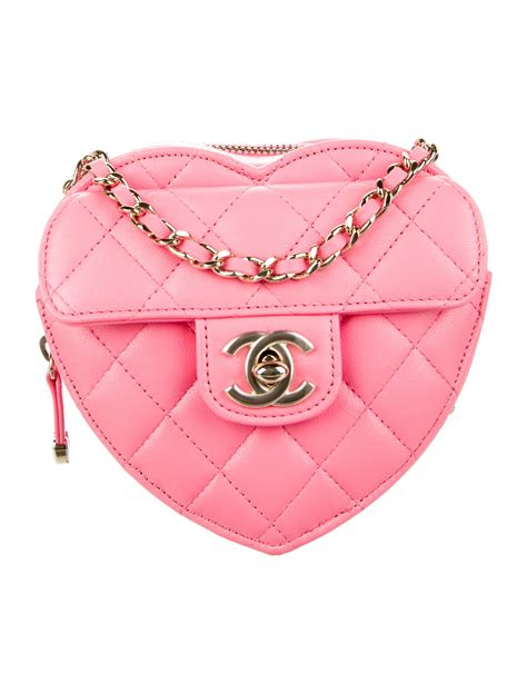 chanel heart chain bag|chanel heart bag for sale.